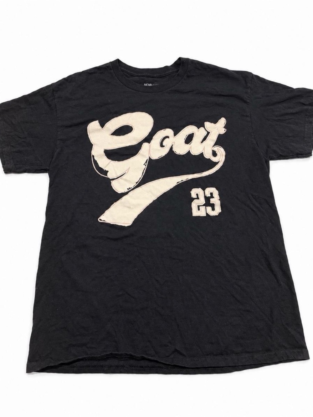GOAT 23 Graphic Black Short Sleeve Tee